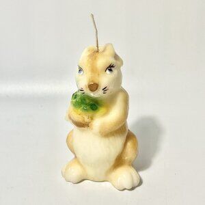 Vtg Hand Painted 4" Easter Bunny Rabbit Candle Dayton Hudson Italy